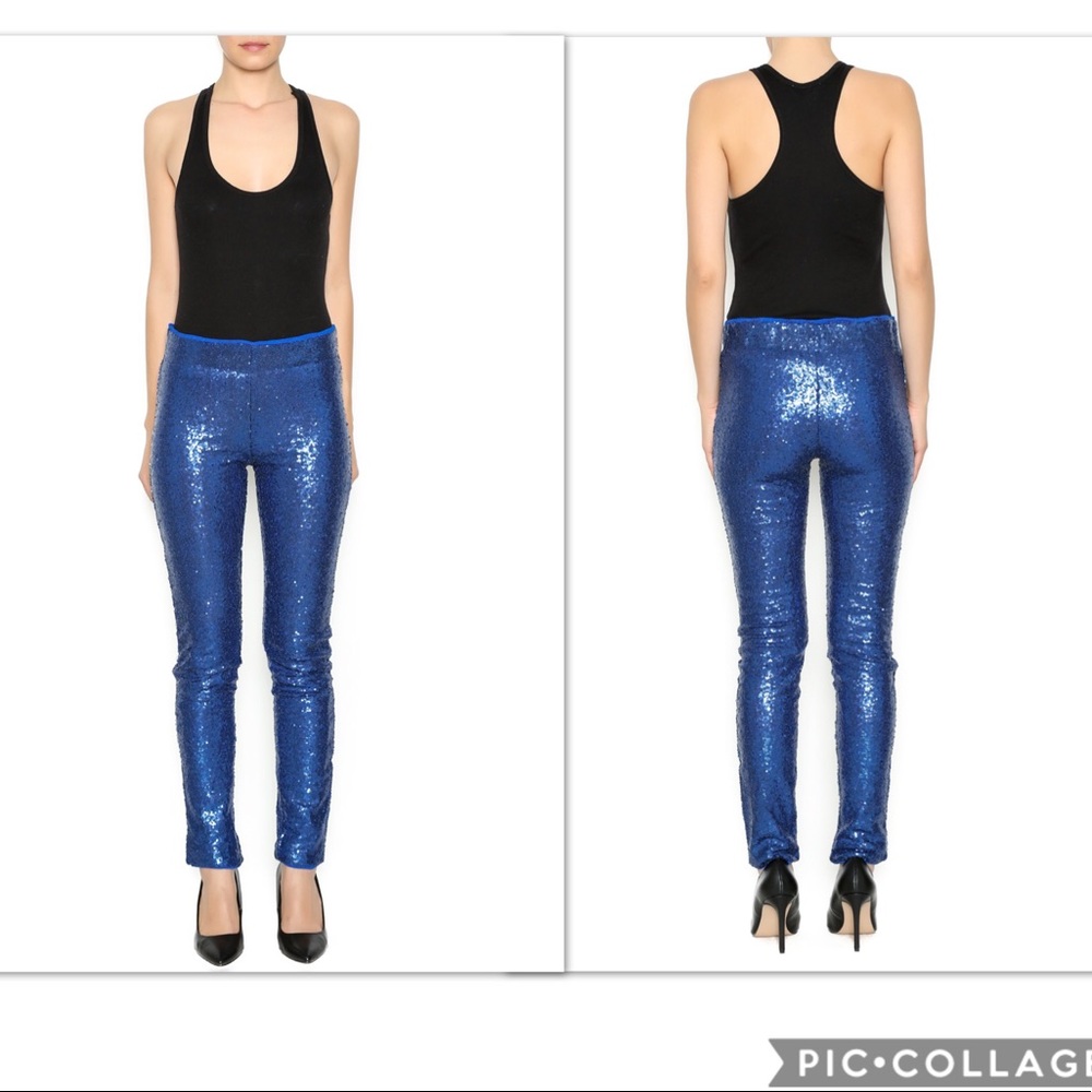 May & June Sequin Legging Blue